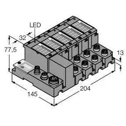 Turck Set f. einf. I/O-Kommunik. TI-BL67-EN-S-8
