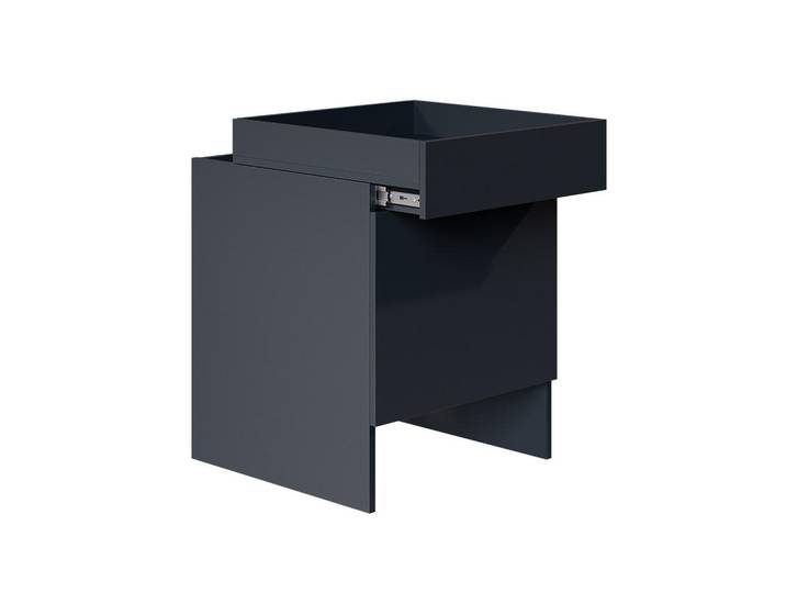 Vicco Saugroboterschrank Dustin Anthrazit 50 x 67.5 cm mit 1 Tür, Quadratisch, 50x67.5x50 cm, Büromöbel, Büroschränke, Aktenschränke
