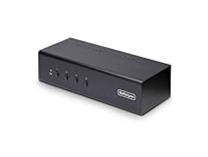 StarTech Switch KVM Double DisplayPort 4 Ports 4K 60Hz, USB 5Gbps, Hub