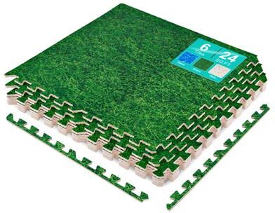 Sorbus Interlocking Foam Floor Tiles Mats with Borders