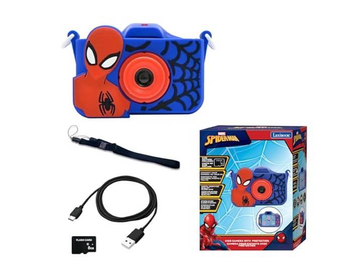 Lexibook, Spider-Man, 4-in-1 Kinderkamera, DJ078SP