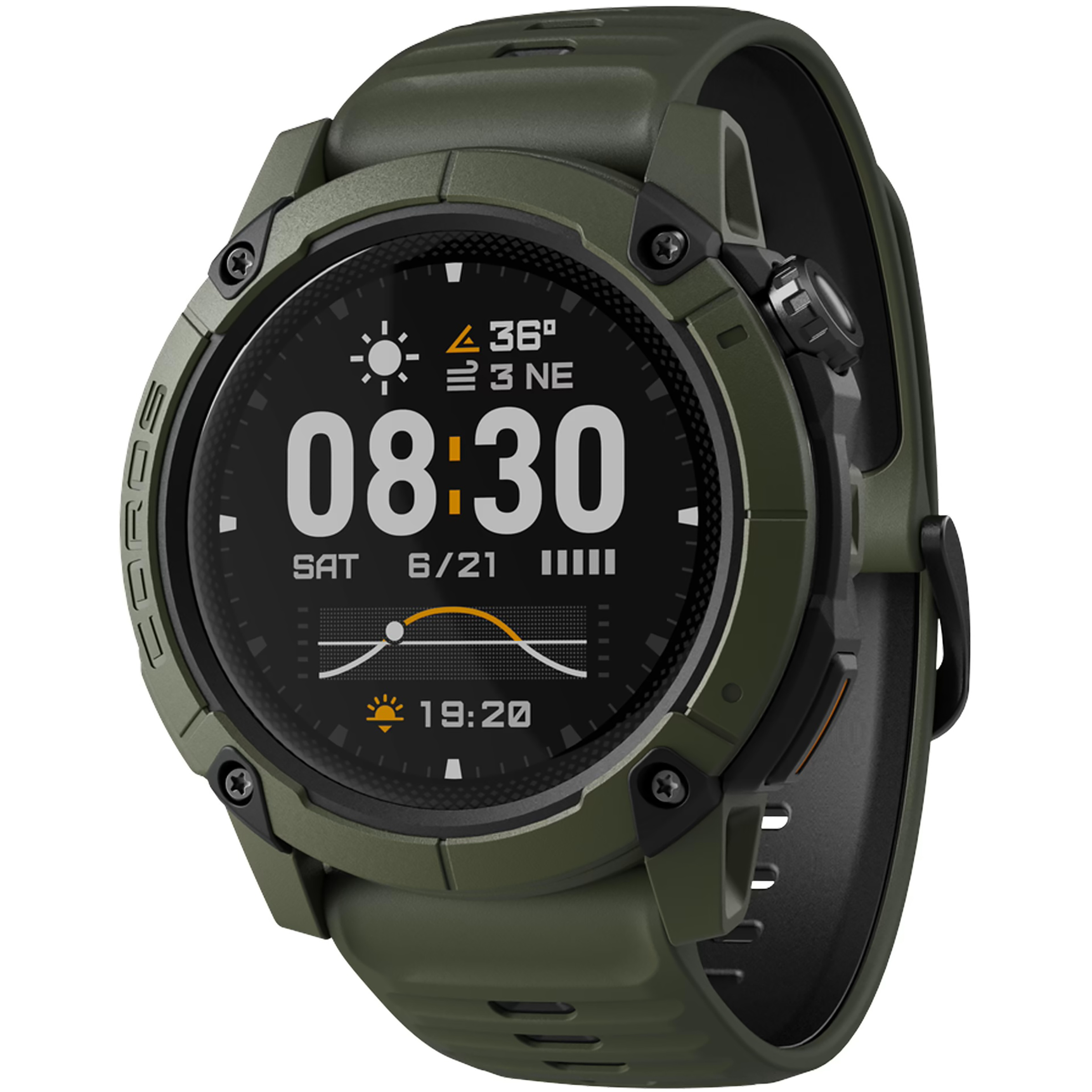 Coros Nomad GPS-Uhr GPS Uhren gruen Camping