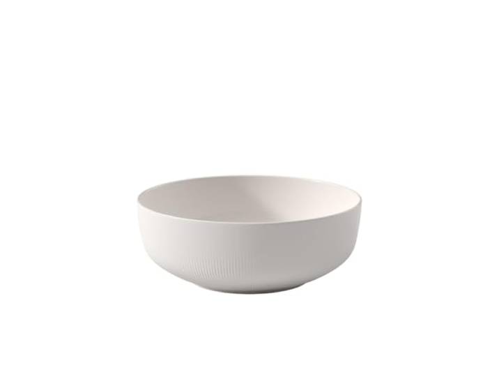 Villeroy & Boch – Afina Salat-/ Servierschüssel Mittelgroß Weiß, Spülmaschinenfest, Mikrowellensicher, Bowl, mittelgroße Schüssel, Schale Stapelbar, Premium Porzellan