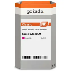 Prindo, Druckerpatrone, kompatibel mit Epson SJIC22P- (M)