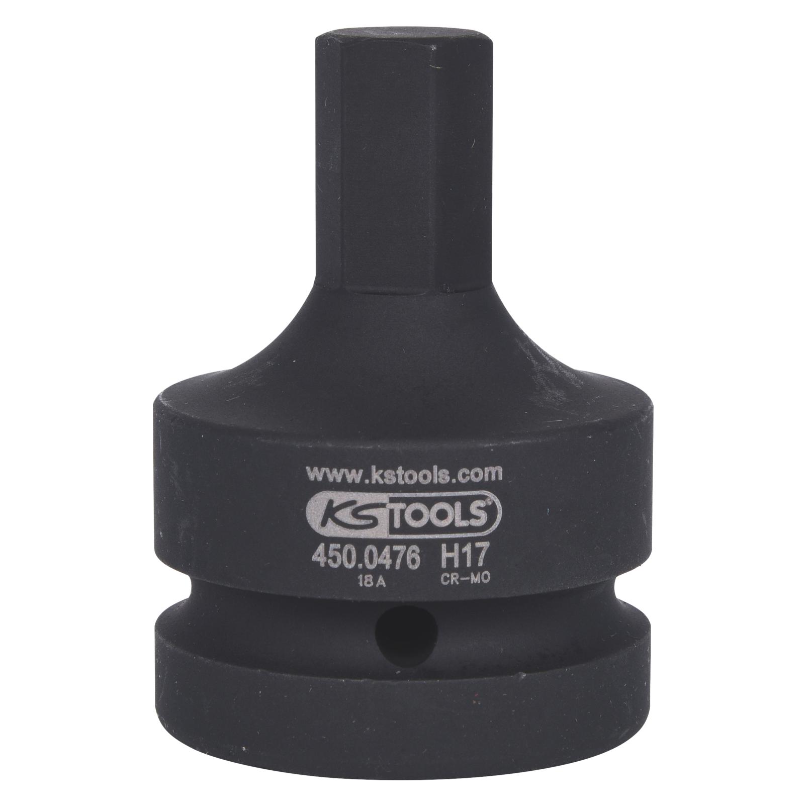 KS Tools 1" Kraft-Bit-Stecknuss Innensechskant (450.0476)