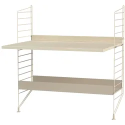 Kinderschreibtisch höhenverstellbar Beige Esche/Beige