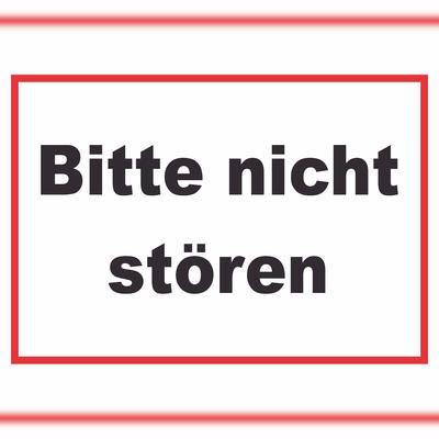 HB-Druck Bitte nicht stören Schild A6 (105x148mm)