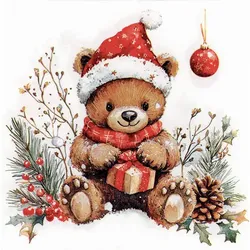 Papierservietten "Teddy", 33 x 33 cm, 20 Stück