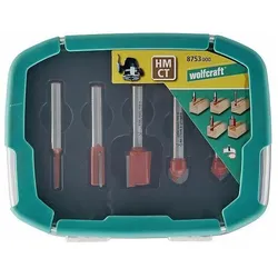 wolfcraft, Fräser, 1 Nutfräser-Set HM 5-tlg.