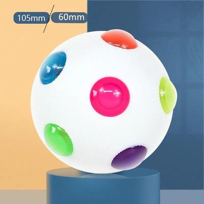 Inspire Select LED Glowing Dog Toy Ball Flashing Elastic Light Up Ball For Puppies, Small Dogs & Cats white 4.13 In
