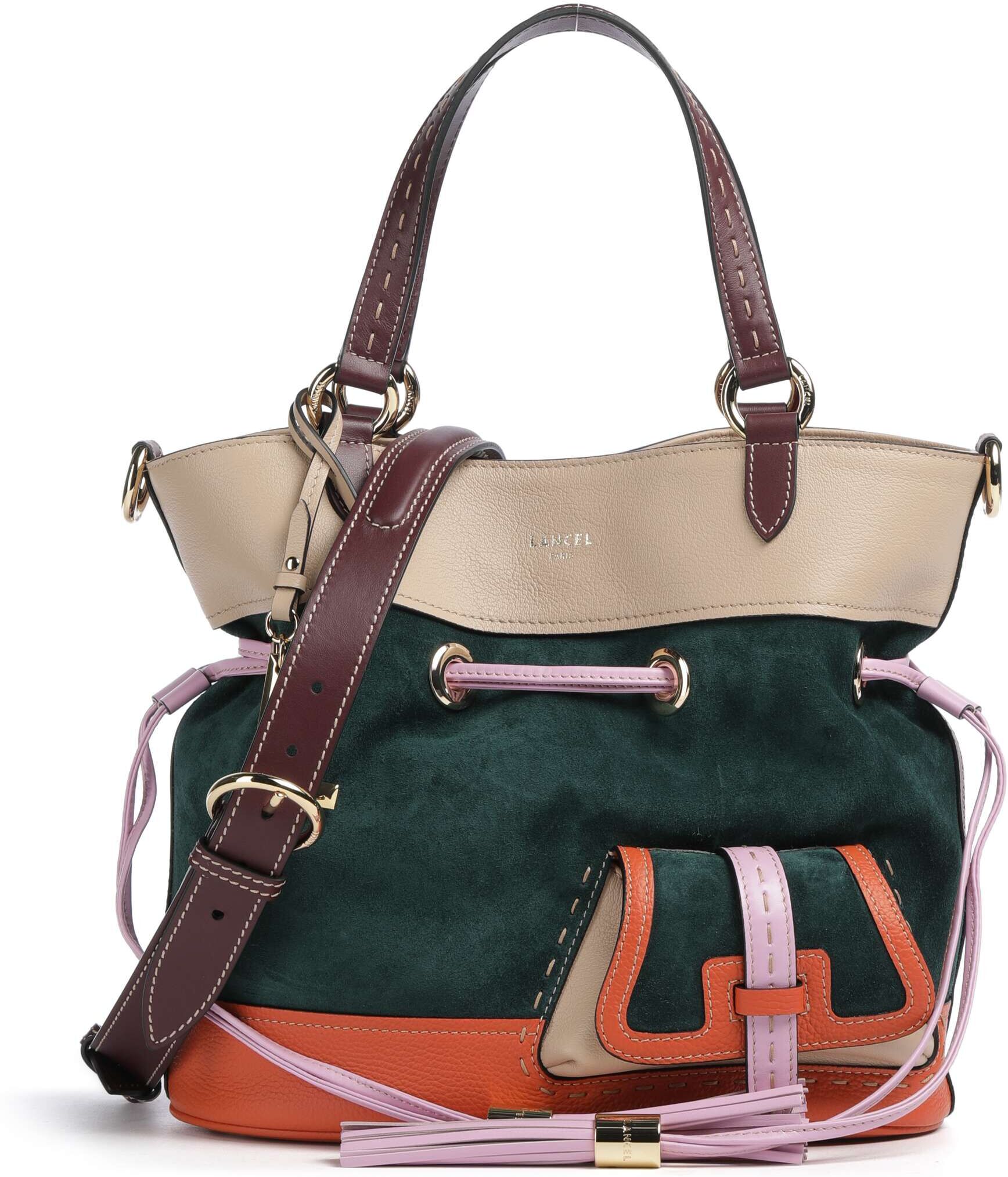 Lancel Premier Flirt M Bucket Handtasche aus Leder, mehrfarbig