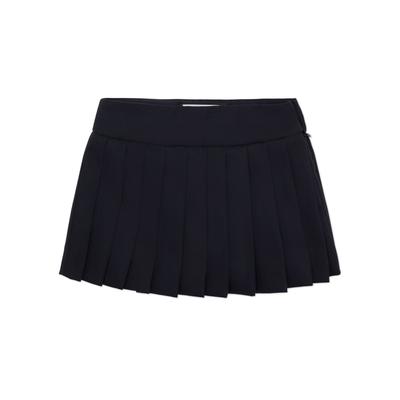 Minirock PHILIPP PLEIN "Minirock", Damen, Gr. 4, schwarz (24, navy), Obermaterial: 45% Wolle, 55% Polyester. Futter: 100% Viskose, Röcke Minirock