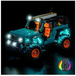 BrickBling LED Beleuchtungs-Set für LEGO 42227 Jeep Wrangler Rubicon Geländewagen mit Fernbedieung