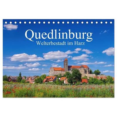 Quedlinburg - Welterbestadt im Harz (Tischkalender 2027 DIN A5 quer), CALVENDO Monatskalender