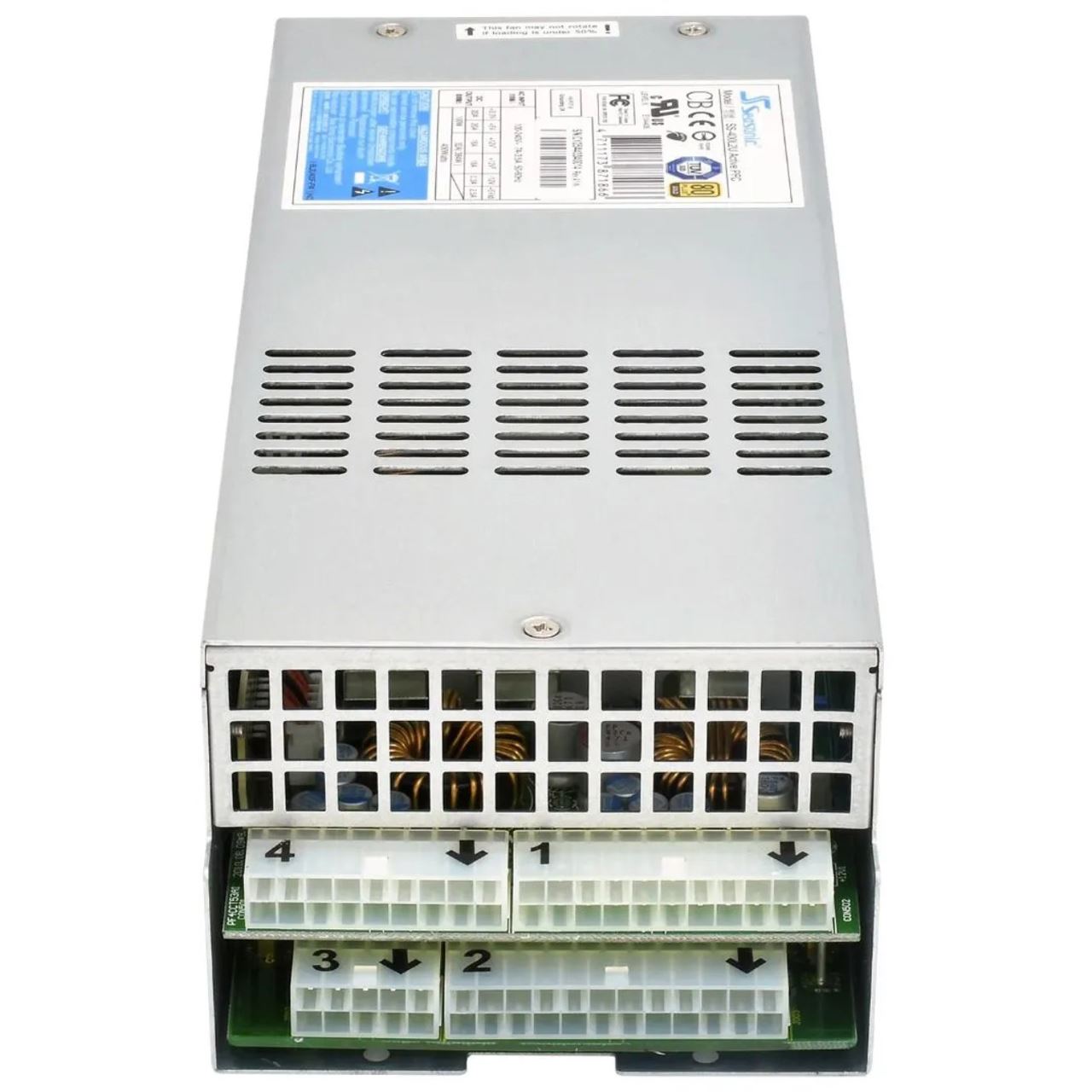 Seasonic SS-400L2U Bulk silber, Rackmount, 2HE, 400 Watt, Bulk