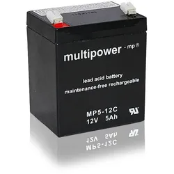 Multipower MPC5-12 5Ah AGM-Batterie