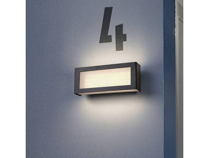 OSRAM Aussenwandleuchte ENDURA STYLE NOVA, alu / grau / zink, Aluminium, Modern, Wandleuchte außen