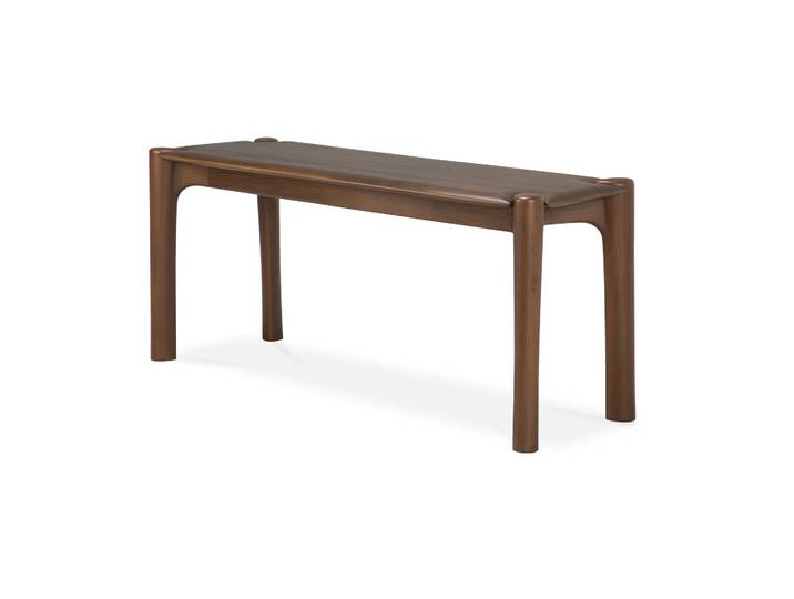 Ethnicraft PI-Bank 126x35 cm Lackiertes Teak Brown