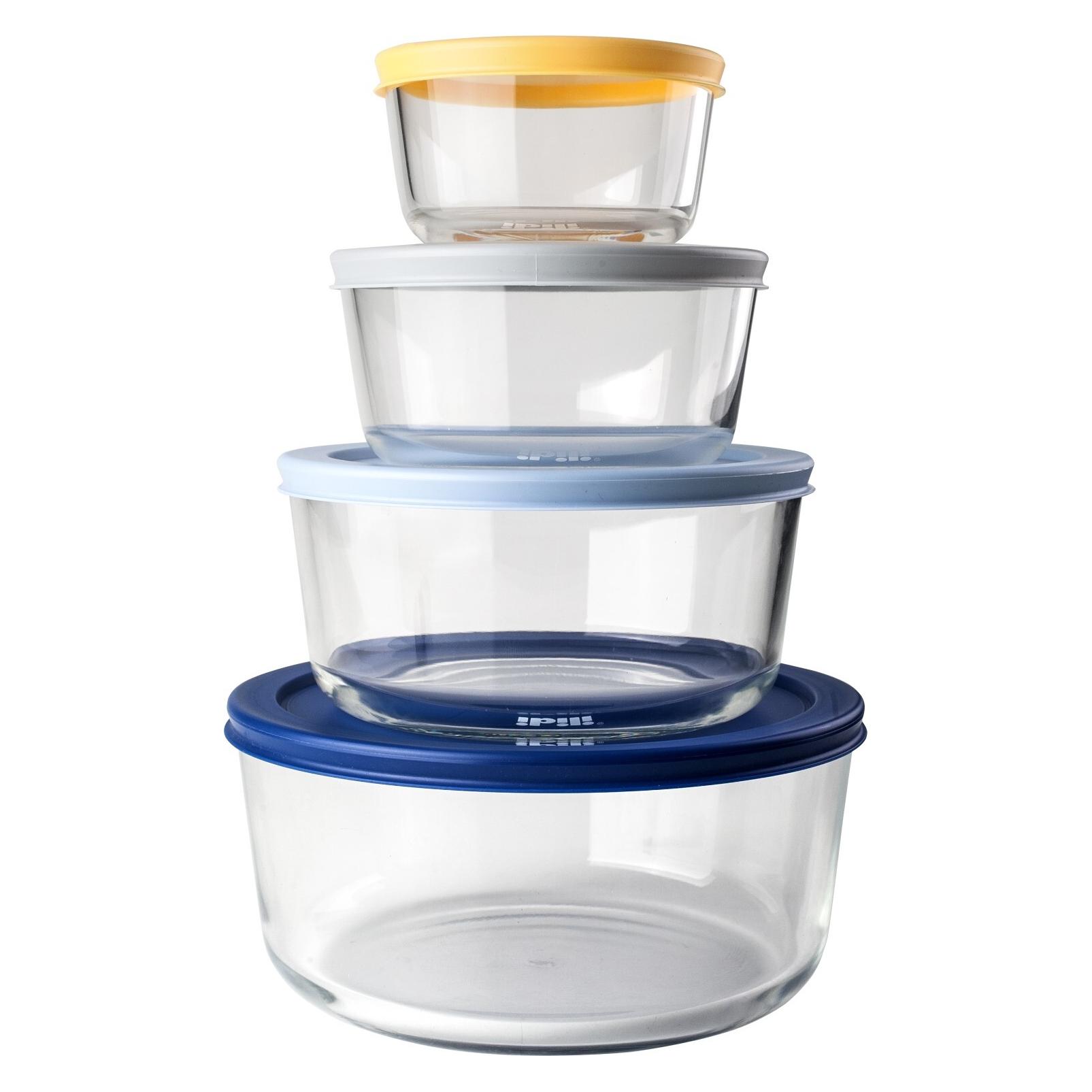 Ibili Set 4 Behälter 236 + 472 + 944 + 1652 ml Perfekt für die Aufbewahrung von Lebensmitteln (0.24 l) (49944518)