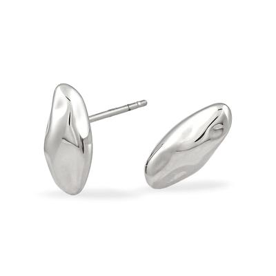 Paar Ohrstecker COPENHAGEN STUDIOS "Schmuck Geschenk Edelstahl Ohrring Organics", silber (edelstahlfarben), Ohrringe, Damen, Edelstahl
