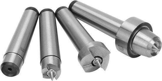 Houtdraaibank Draaicentrumset MT2 - Zilver - Stalen Draaibank Accessoires