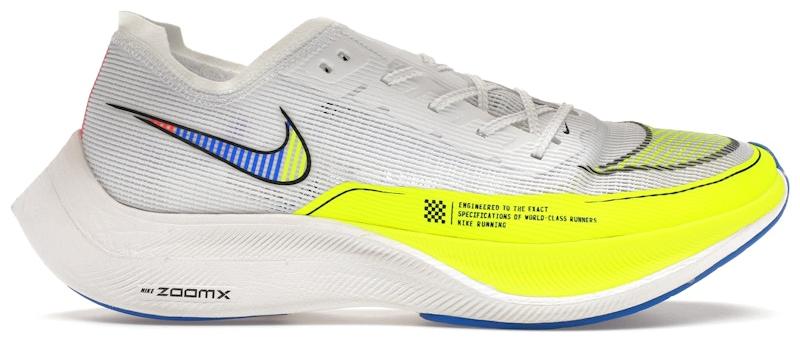 Nike ZoomX Vaporfly Next% 2 White Volt Racer Blue - EU 40.5