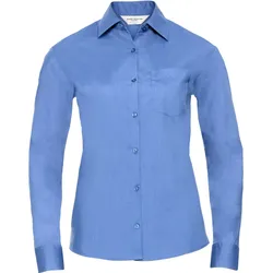 Russell Damen Popeline Bluse langarm R-934F-0 corporate blue 4XL