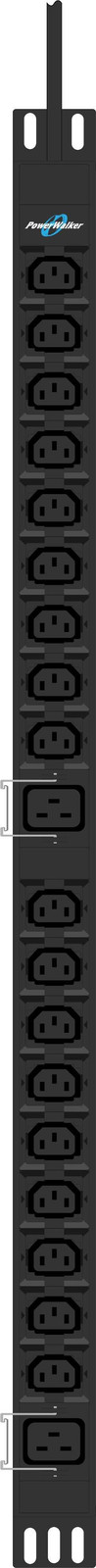 BlueWalker PDU PHB10 18x C13, 2x C19, IEC 309 ingang -Z-