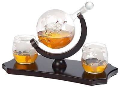 Bezrat 850 mL Globe Whisky Decanter