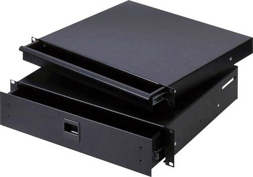 Adam Hall 87402E 19 Zoll Rackschublade 2 HE Stahl