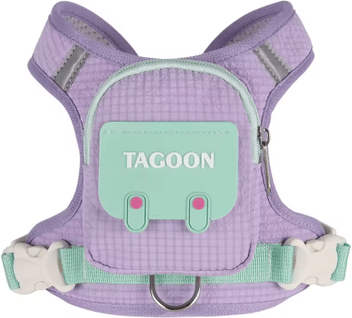 Inspire Picks Adjustable Reflective Dog & Cat Harness With Leash And Backpack Set 1 m