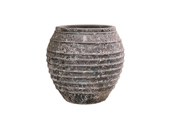 Exklusiver XL In-/Outdoor Blumentopf „Lava Balloon Relief“, verschiedene Grössen Keramik Relic Black Baq Design