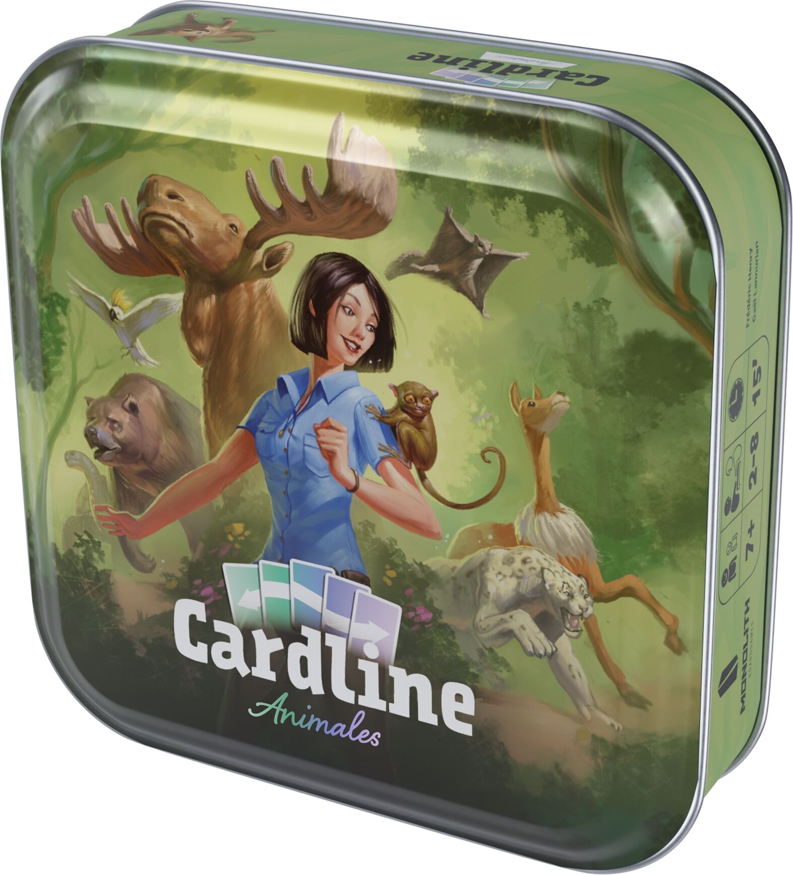 Asmodee Juego de cartas Cardline Animales 2 .