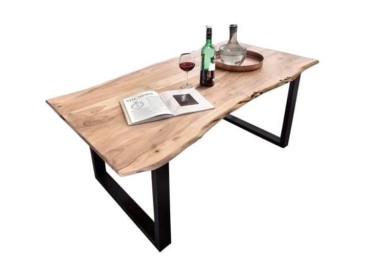 Esstisch Uwe Akazie Natur Massivholz B 120 T 80 cm
