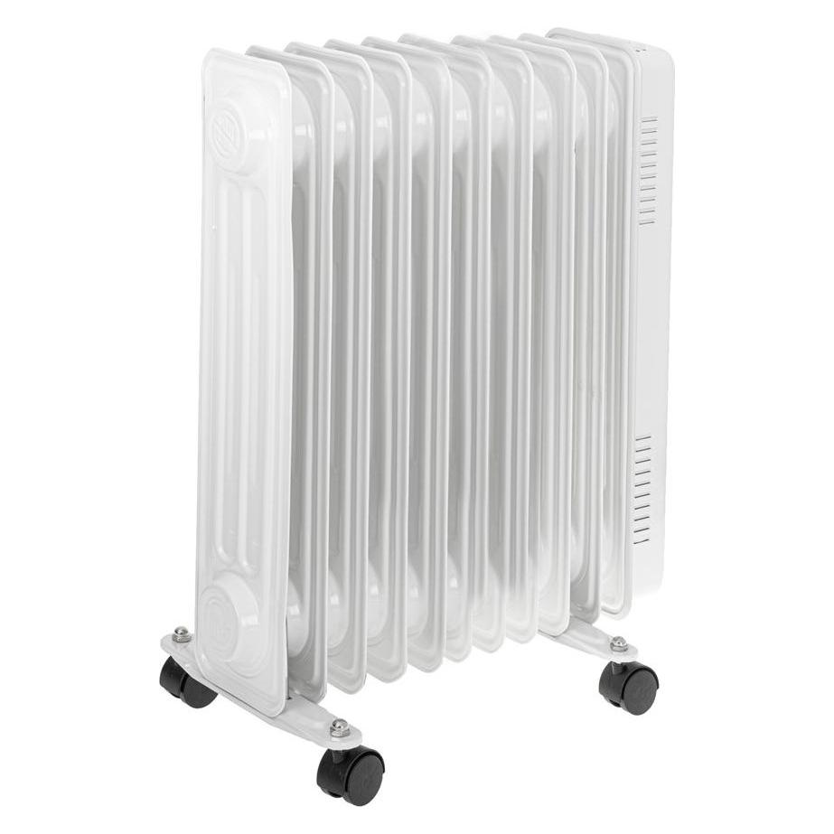 Adler AD 7816 Oil-Filled Radiator, 9 Ribs, 3 Heating Powers: 800W-1200W-2000W, White (2000 W) (AD 7816)
