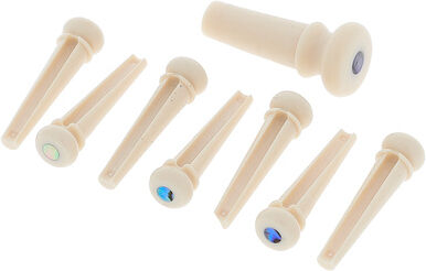 Martin Guitar Bridge & End Pin White (Pearl) Blanc