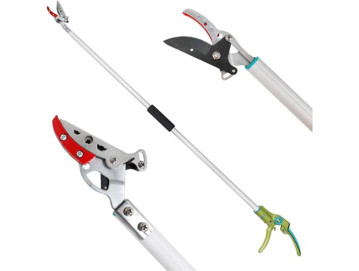 Astschere mit Feststellvorrichtung 1,3m, schneidet Äste bis 1/2 Zoll, drehbarer Griff