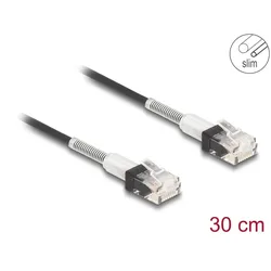 DELOCK RJ45 Netzwerkkabel doppelter Knickschutz 0,3m