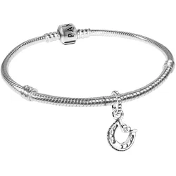 Pandora 39720 Armband Starter-Set Hufeisen 925 Sterlingsilber, 20 cm