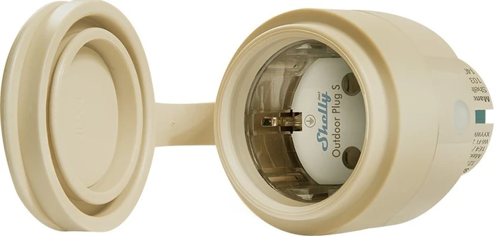 Shelly Plug & Play "Outdoor Plug S Gen3" Zwischenstecker fÌr draußen 12A Messfunktion WLAN Matter BT