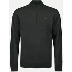 Pullover mit Reißverschlusskragen Schwarz L
