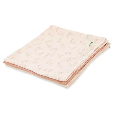 Mulltücher 3-pack mix - 55x55cm - Rosy Rabbit