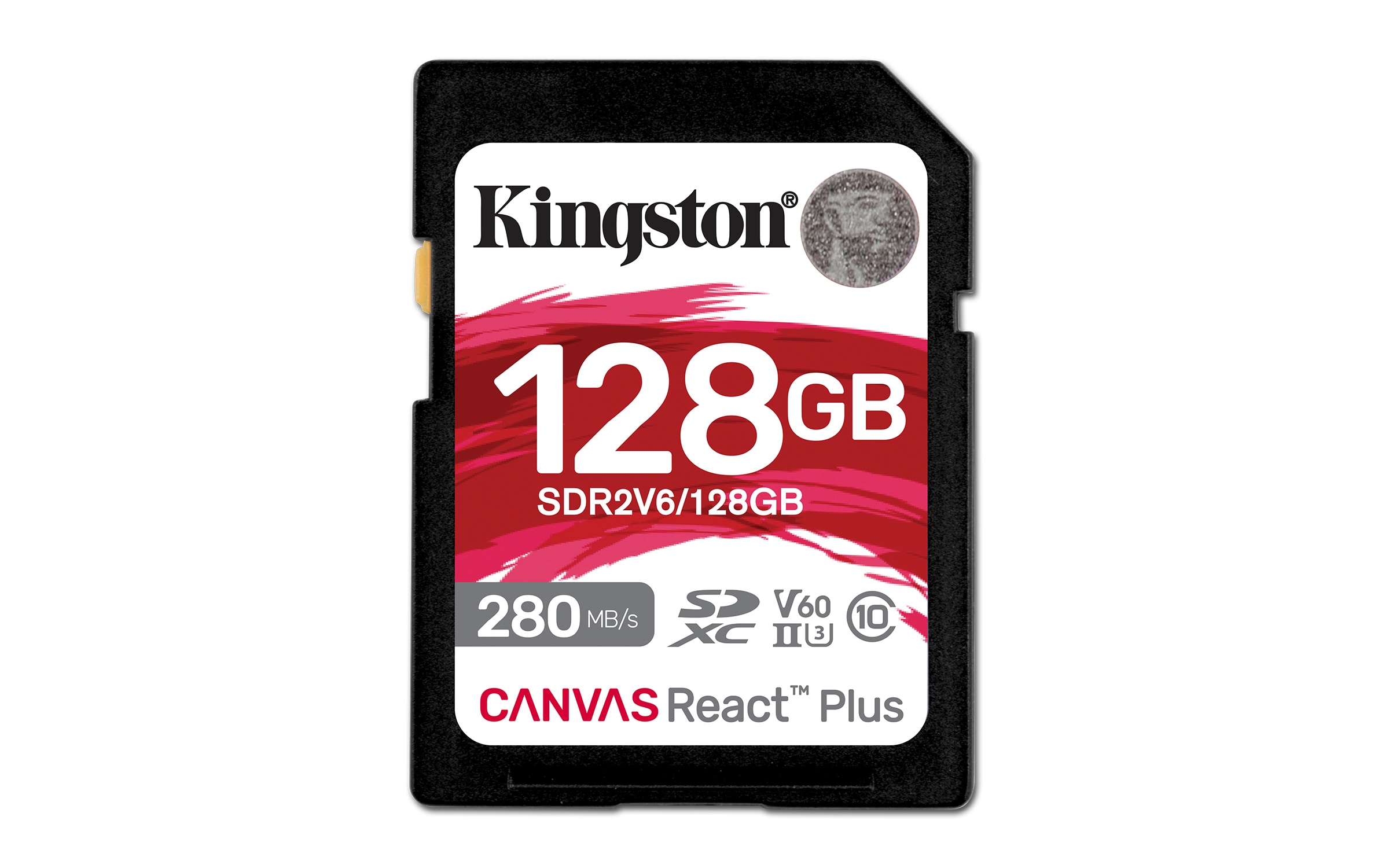 Kingston Canvas React Plus V60 128GB SDXC Speicherkarte 4K-UHS-II SDR2V6/128GB
