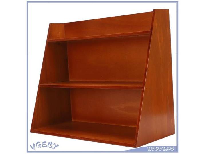 Duokon Étagère d'affichage en bois Présentoir Vintage Organisateur de Rangement en Bois à 3 Niveaux avec meuble rangement