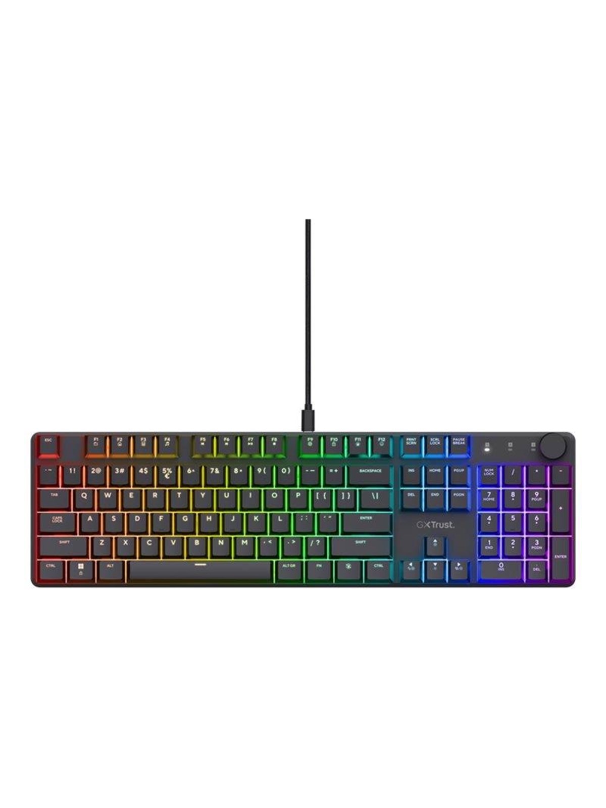 Trust GXT866 TORIX - Gaming Tastatur - Full-Size - Nordic ISO - Schwarz