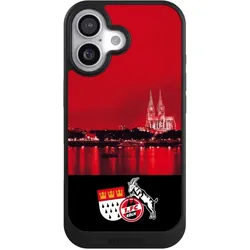 Nivocase Hülle für Apple iPhone 17 Handyhülle NIVOcore Case Schwarz 1. FC Köln Offizielles Lizenzprodukt (Apple iPhone 17), Smartphone Hülle, Schwarz