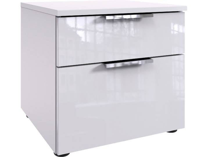 Nachtkommode WIMEX level36 D by fresh to go , weiss (korpus weiß, front lack weiß), B:41cm H:39cm T:41cm, Holzwerkstoff, Sideboards, Nachtkommode, 2 Schubladen mit soft-close Funktion, lackierte Front