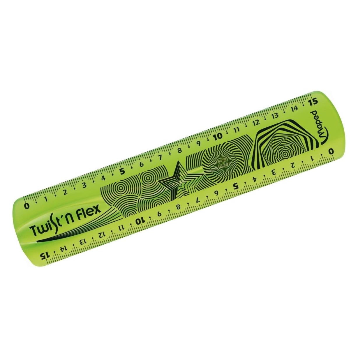 Maped Flachlineal Twist'n Flex, 150 mm, unzerbrechlich (15 cm, Kunststoff) (279110)