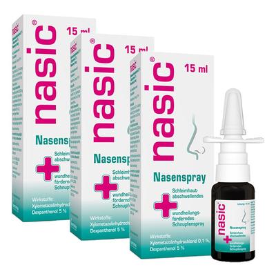 3x nasic Nasenspray 3x15 ml