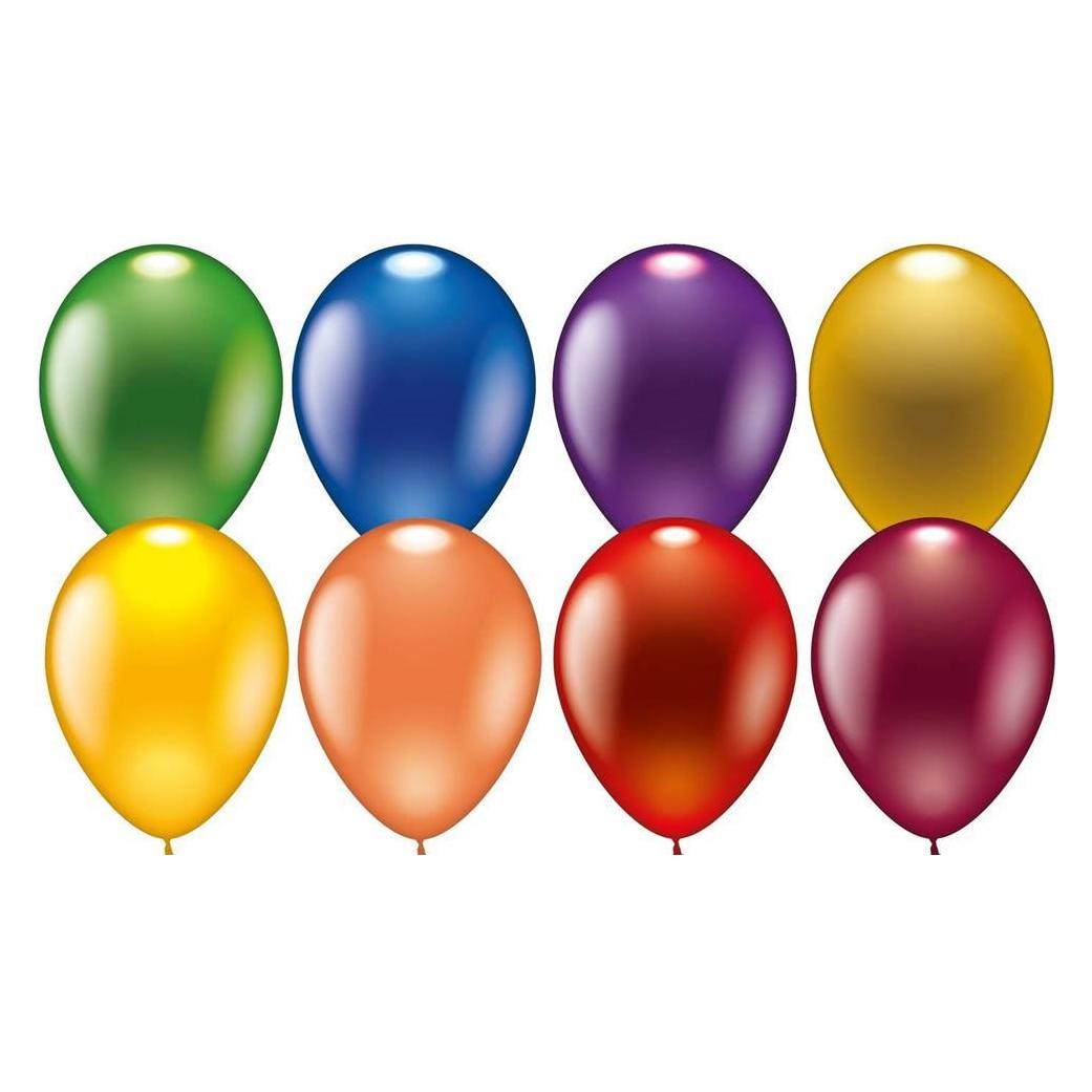 Karaloon 8 Metallic-Ballons (8x) (10002)